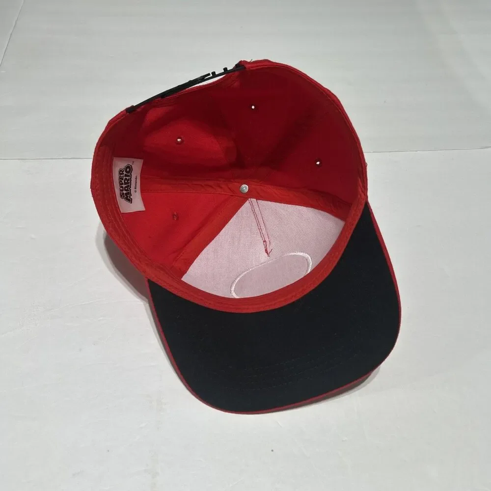 Super Mario Hat Snap Back Embroidered Patch Gamer One Size Cap 2021